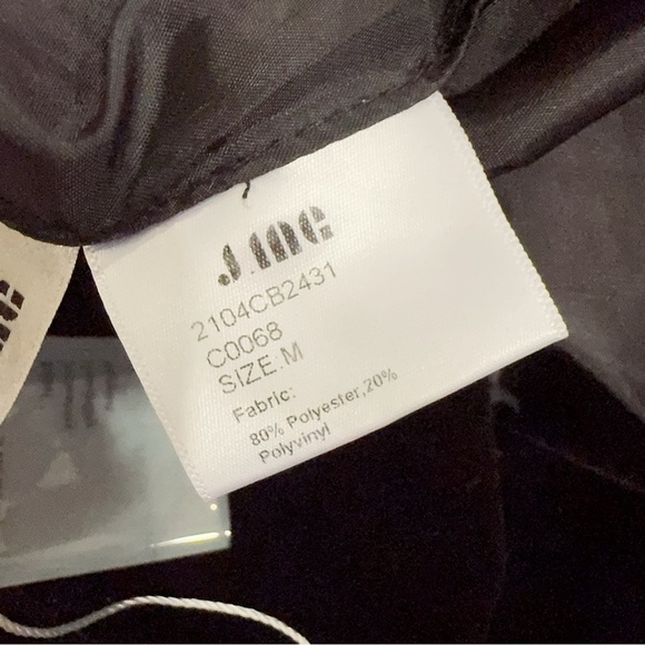 J.ING Black Velvet High Waist Shorts with Pearl Decoration Size M NWT - Picture 6 of 8